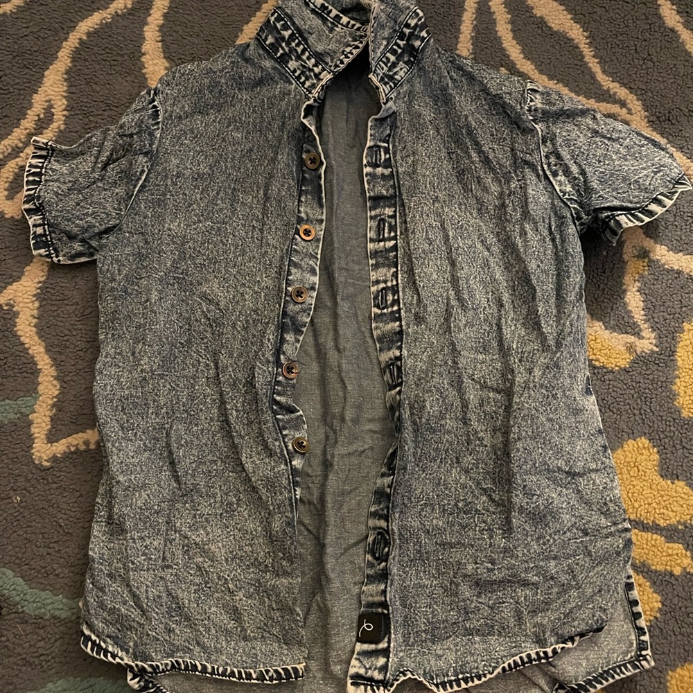 Denim button up shirt